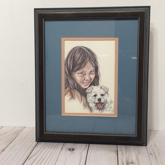 Patti Lindstrand “Young Friends” Picture framed - Picture 3 of 9